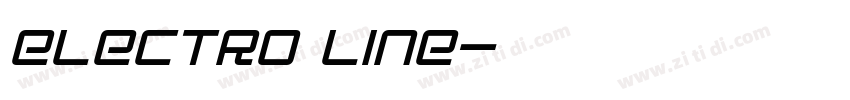 ELECTRO LINE字体转换
